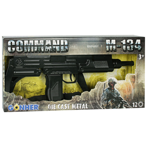 تفنگ اسباب بازی فلزی UZI گانهر Gonher مدل 134.6_اسباب بازی